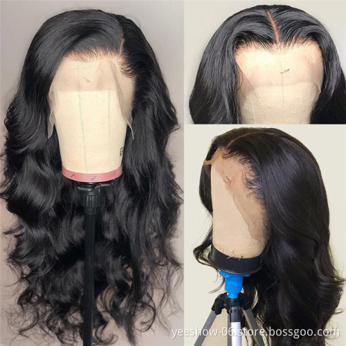 Top quality lace front wig wholesale price cuticle aligned human wigs raw body wave hair unprocessed virgin hair